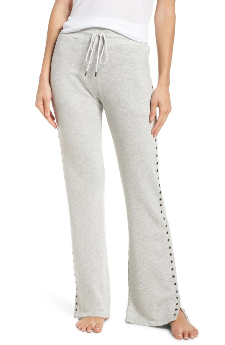 Women's David Lerner Flare Leg Lounge Pants - Grey