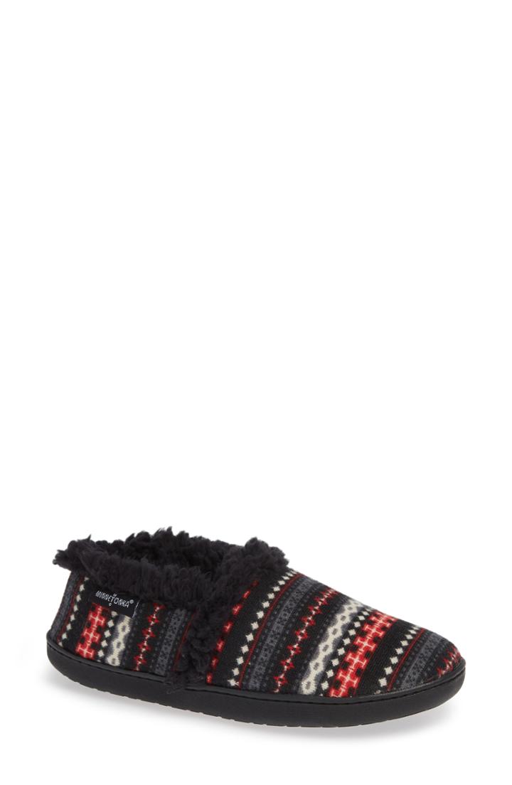 Women's Minnetonka Dina Slipper - Black