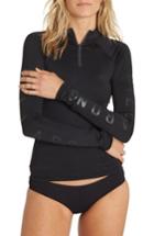 Women's Billabong Sol Searcher Long Sleeve Rashguard - Black