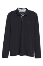 Men's Ted Baker London Denn Long Sleeve Polo (l) - Blue