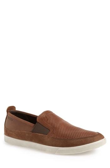 Men's Ecco Collin Slip-on Sneaker -7.5us / 41eu - Brown