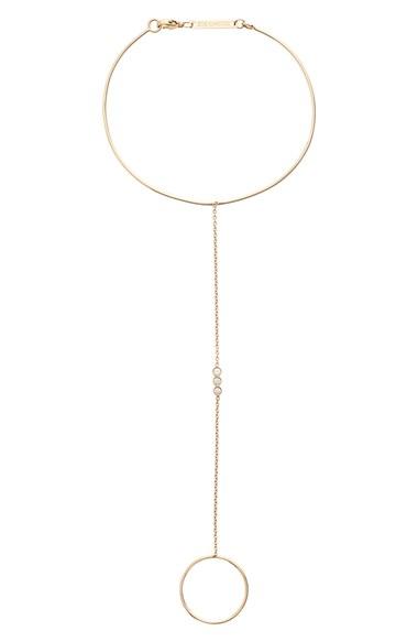 Women's Zoe Chicco Three Diamond Hand Chain