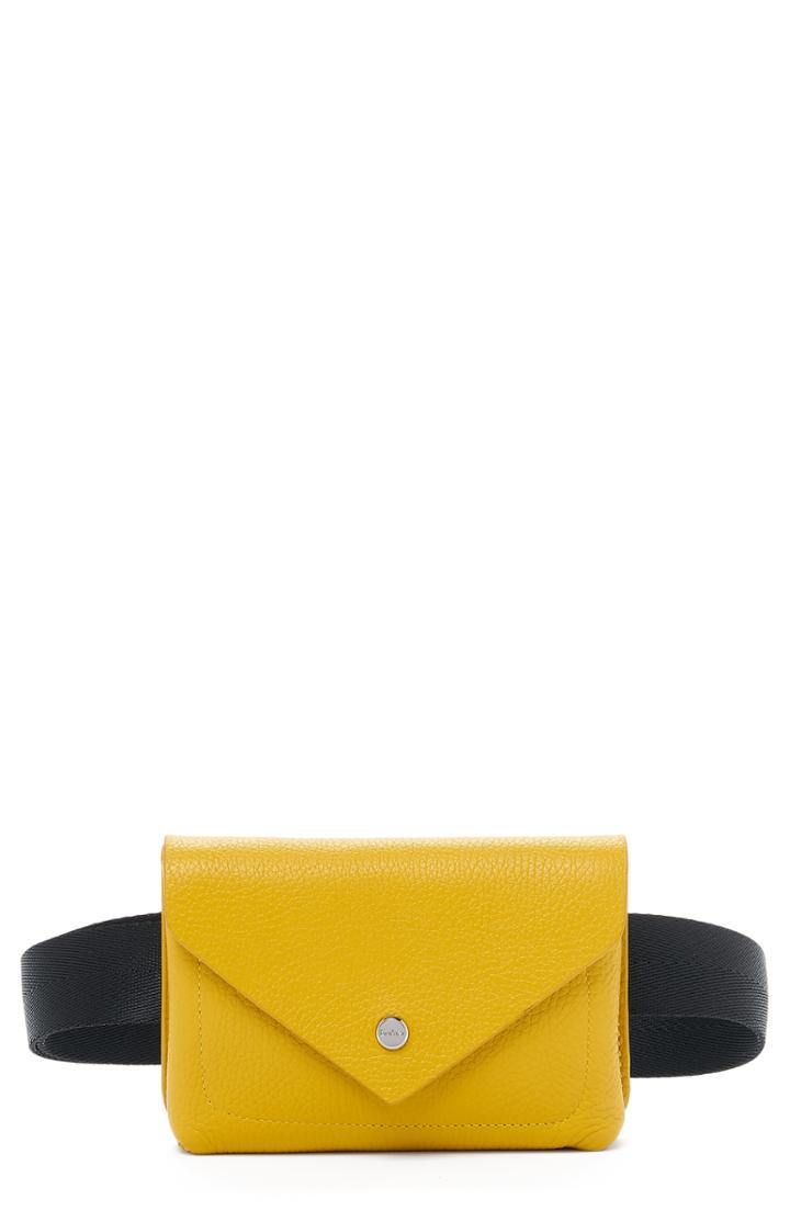 Botkier Vivi Calfskin Leather Belt Bag - Yellow