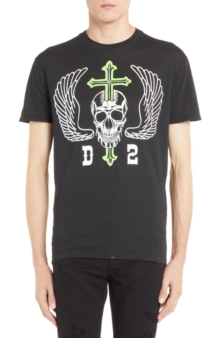 Men's Dsquared2 Skull Graphic T-shirt
