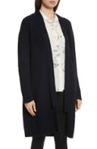 Women's Vince Rib Knit Wool Blend Cardigan - Blue