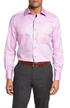 Men's David Donahue Solid Sport Shirt - Pink