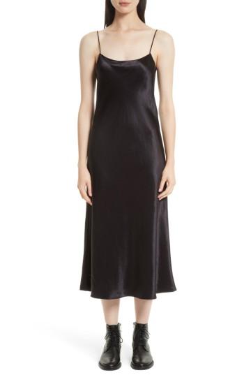 Women's Vince Midi Slipdress - Black