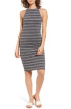 Women's Obey Tuesday Stripe Dress - Grey