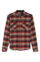 Men's O'neill Butler Plaid Flannel Sport Shirt - Red
