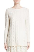 Women's Co Cable Knit Cashmere Blend Sweater - Ivory
