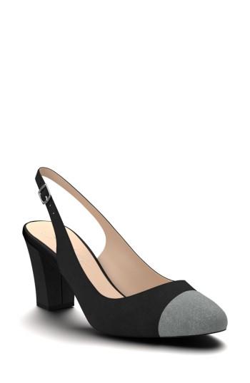 Women's Shoes Of Prey Slingback Pump .5 A - Black