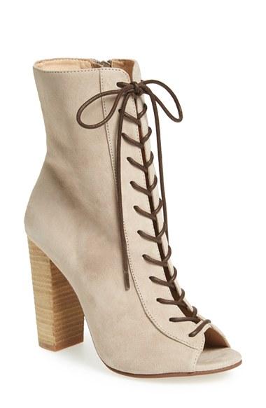 Women's Kristin Cavallari 'lawless' Lace-up Bootie .5 M - Grey