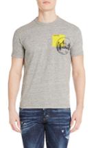 Men's Dsquared2 Mountain Chest T-shirt - Grey
