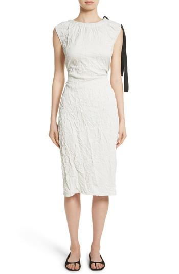 Women's Rosetta Getty Cutout Drawstring Dress - Ivory