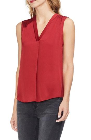 Women's Vince Camuto Sleeveless Rumple Blouse - Red