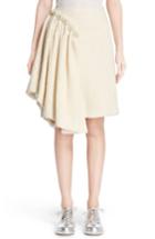 Women's Simone Rocha Embellished Sparkle Tweed Skirt Us / 8 Uk - Ivory