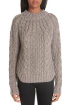 Women's Saint Laurent Metallic Cable Knit Sweater - Metallic