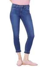 Women's Nydj Ami Ankle Ruffle Hem Jeans - Blue
