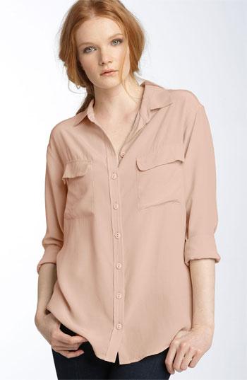 Equipment 'signature' Silk Shirt Nude
