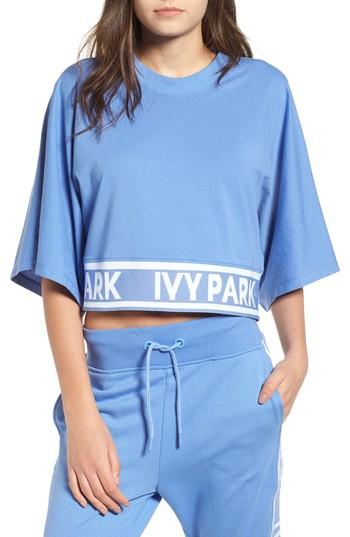 Women's Ivy Park Logo Band Crop Tee - Blue