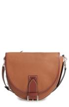 Jw Anderson Leather Saddle Bag - Brown