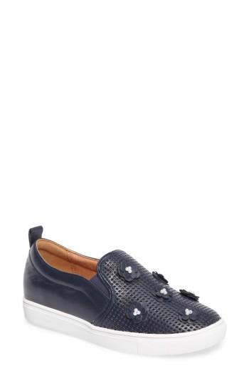 Women's Caslon Eden Perforated Slip-on Sneaker M - Blue