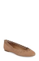Women's Michael Michael Kors Thalia Perforated Ballet Flat M - Brown