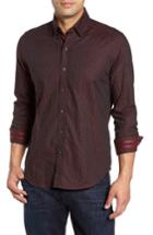 Men's Robert Graham Mcdermott Tailored Fit Print Sport Shirt - Red