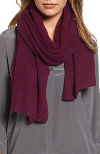 Women's Halogen Cashmere Scarf, Size - Purple