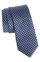 Men's Nordstrom Men's Shop Danbury Geometric Silk Tie, Size - Blue
