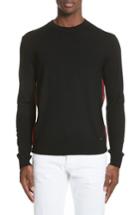Men's Dsquared2 Wool Sweater With Side Zip Ribbon - Black