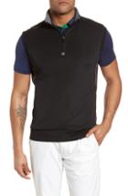 Men's Bobby Jones Quarter Zip Tech Vest, Size - Black
