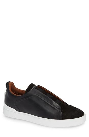 Men's Ermenegildo Zegna Slip-on Sneaker Us / 6uk - Black