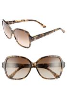 Women's Juicy Couture Black Label 57mm Square Sunglasses - Khaki Milk Havanna