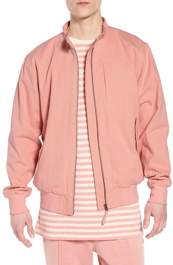 Men's Fairplay Dotson Twill Bomber Jacket - Pink