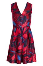 Women's Draper James Autumn Bloom Love Circle Dress - Burgundy