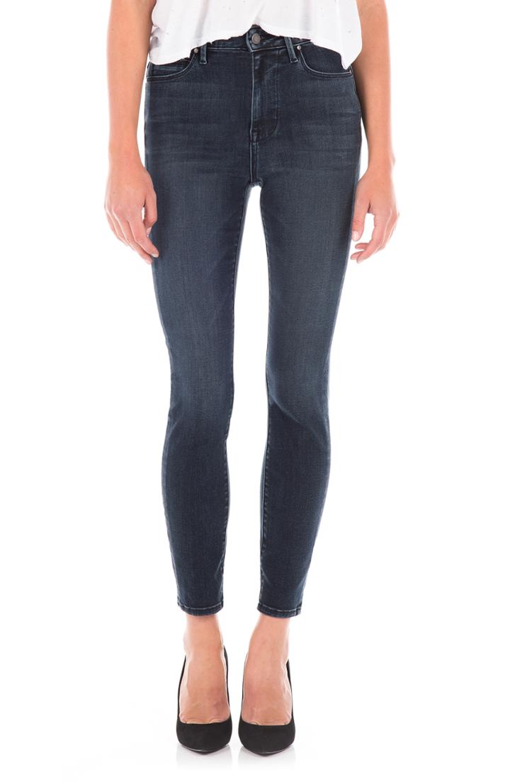 Women's Fidelity Denim Luna High Waist Ankle Skinny Jeans - Blue