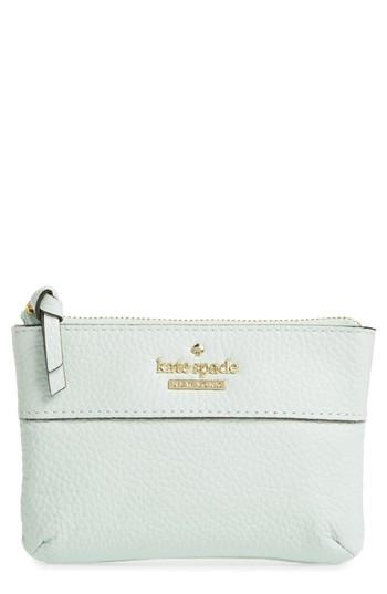 Women's Kate Spade New York Jackson Street Mila Leather Zip Pouch - Green