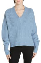 Women's Lewit V-neck Wool & Cashmere Sweater - Blue