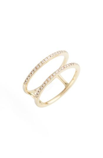 Women's Ef Collection Double Row Diamond Ring