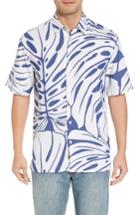 Men's Kahala Syri's Leaf Classic Fit Print Sport Shirt - Blue