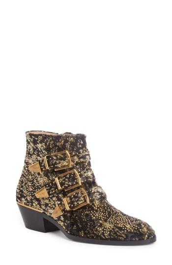 Women's Chloe Susanna Tinsel Studded Bootie Us / 36eu - Black