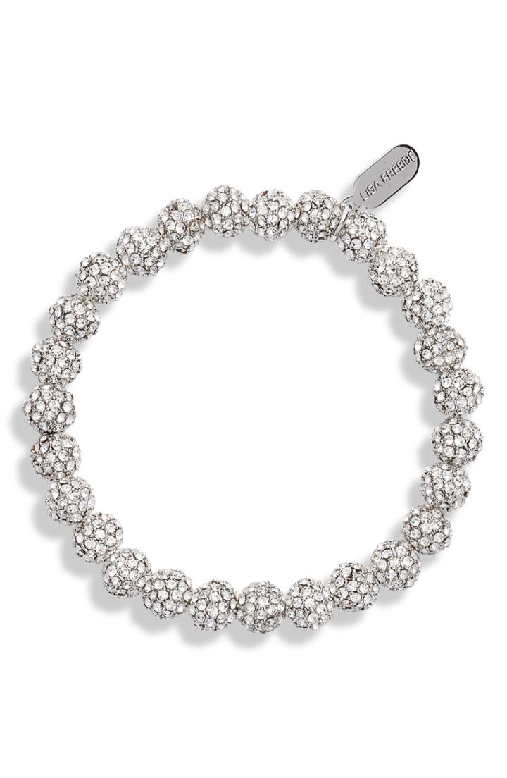 Women's Lisa Freede Mini Disco Ball Crystal Bracelet