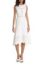 Women's Joie Halone High/low Eyelet Dress - White