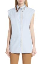 Women's Dvf Lace Back Shirt