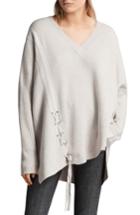 Women's Allsaints Able Laced Sweatshirt - White
