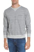 Men's Grayers Palmer Modern Fit Athletic Stripe Sweatshirt, Size - Grey