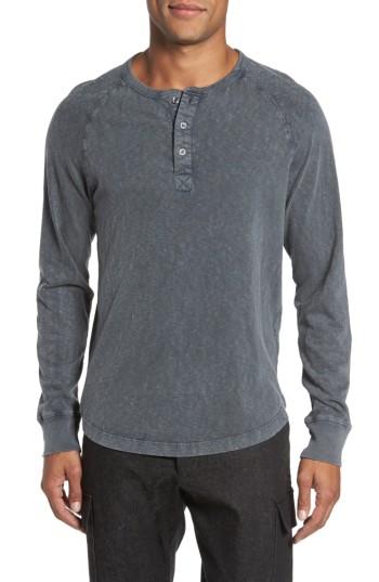 Men's French Connection Long Sleeve Raglan Henley