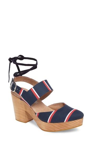 Women's Free People Monaco Clog Sandal Us / 37eu - Blue