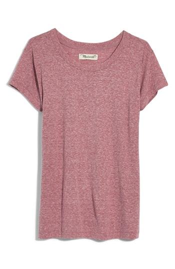 Women's Madewell Ex-boyfriend Tee, Size - Red